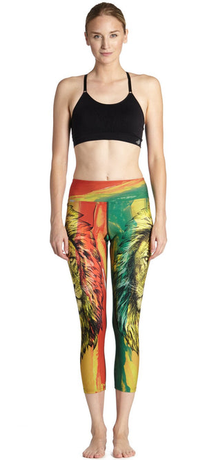 Rasta Lion High Waisted Leggings