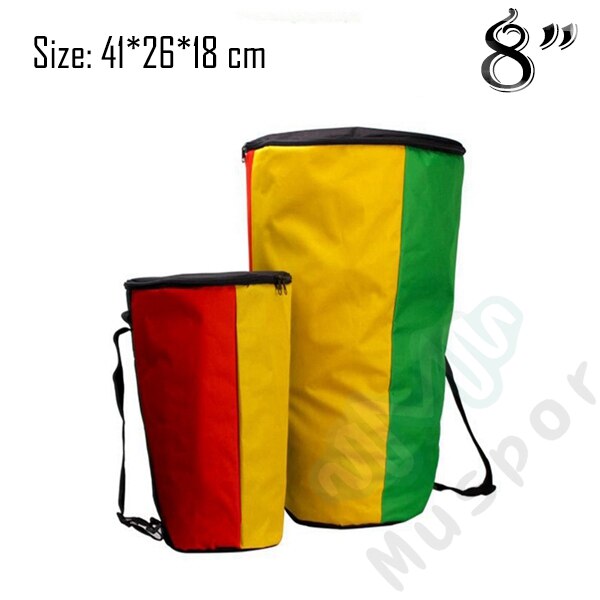 8" 10" 12" Inch Rasta Djembe Bag