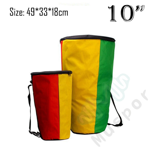 8" 10" 12" Inch Rasta Djembe Bag