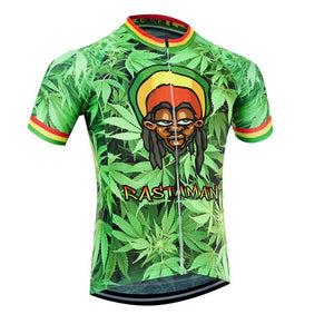 Rastaman Weed Leaf Cycling Jersey Set