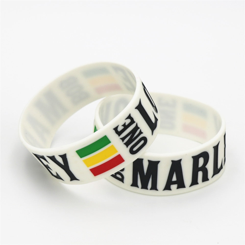 One Love BOB Marley Silicone Wristband