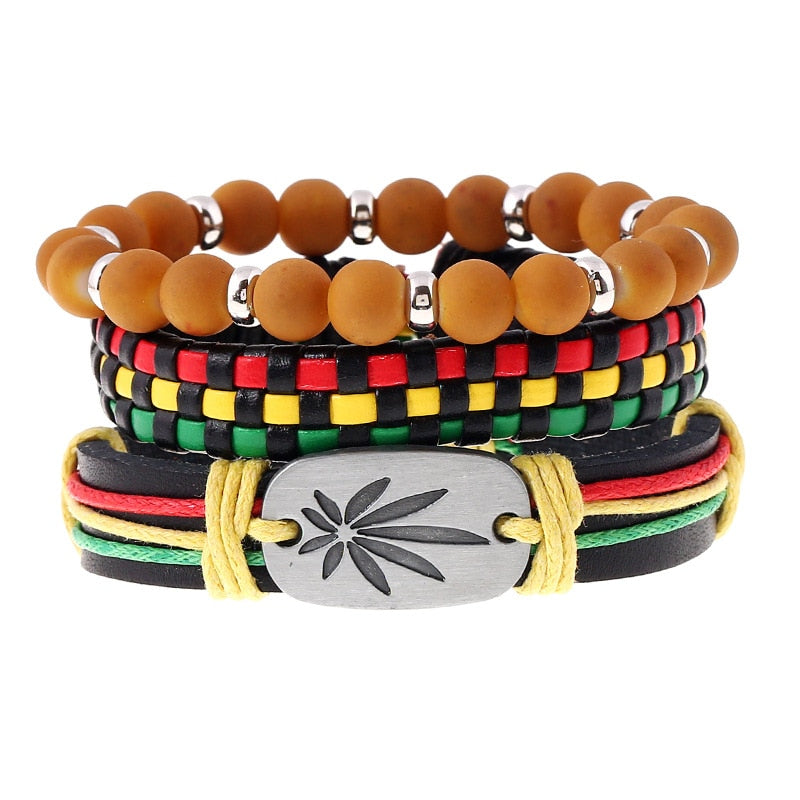 Rasta Handmade Bracelet Set