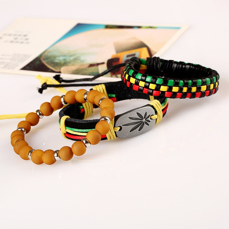 Rasta Handmade Bracelet Set