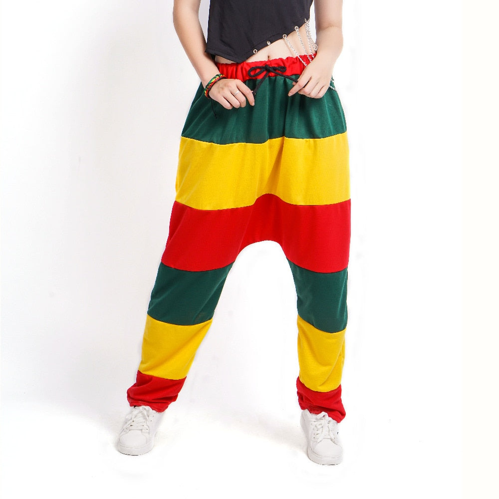 Rasta Striped Loose Sweatpants