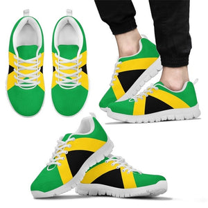 Jamaica Flag Mesh Lace Up Sneakers