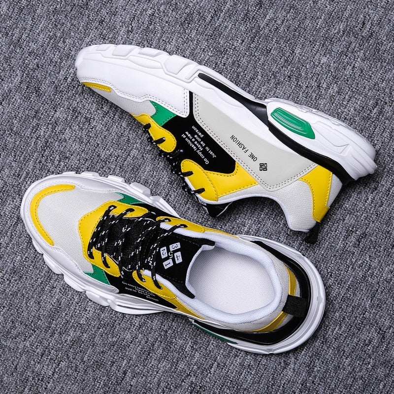 Jamaica Color Mesh Lightweight Lace-Up Sneakers