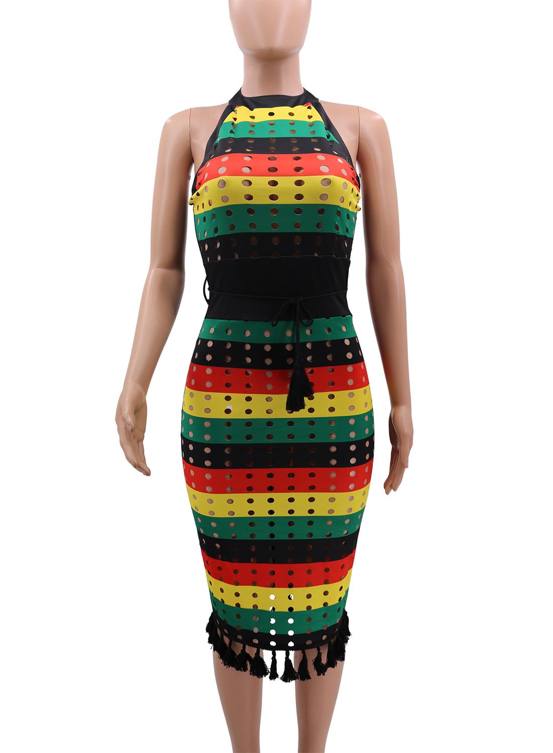 Rasta Striped Dress