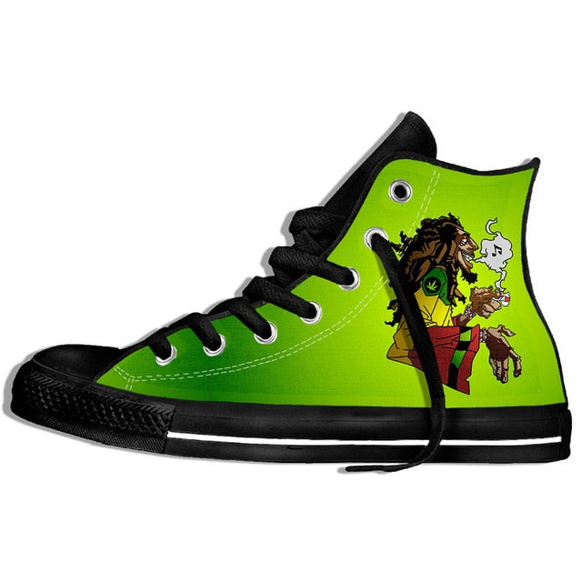 Bob Marley 3D Canvas Shoes